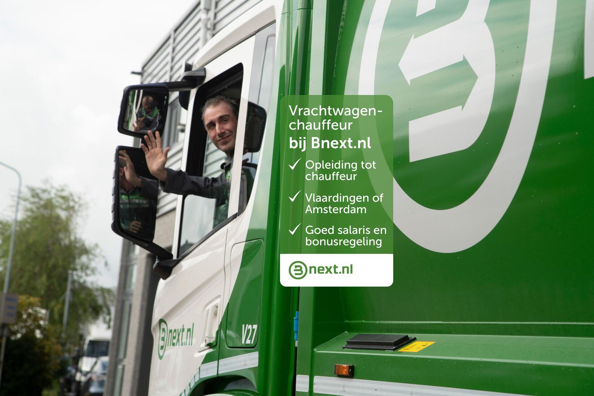 Vrachtwagenchauffeur bij Bnext.nl
